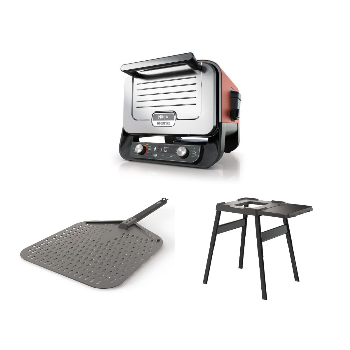 Ninja Woodfire Outdoor Oven with Stand & Pizza Peel