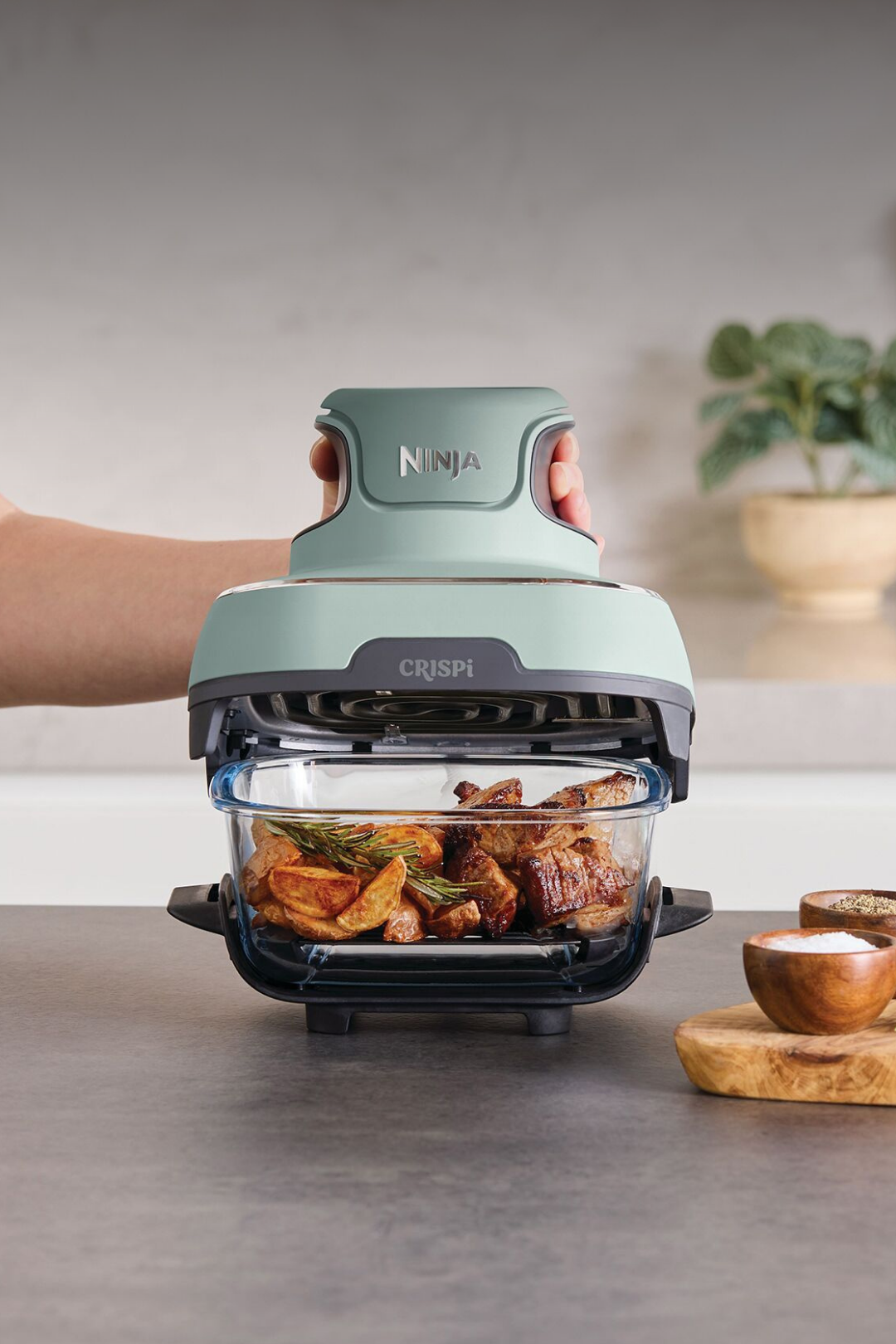 Ninja Crispi 4-in-1 Portable Glass Air Fryer