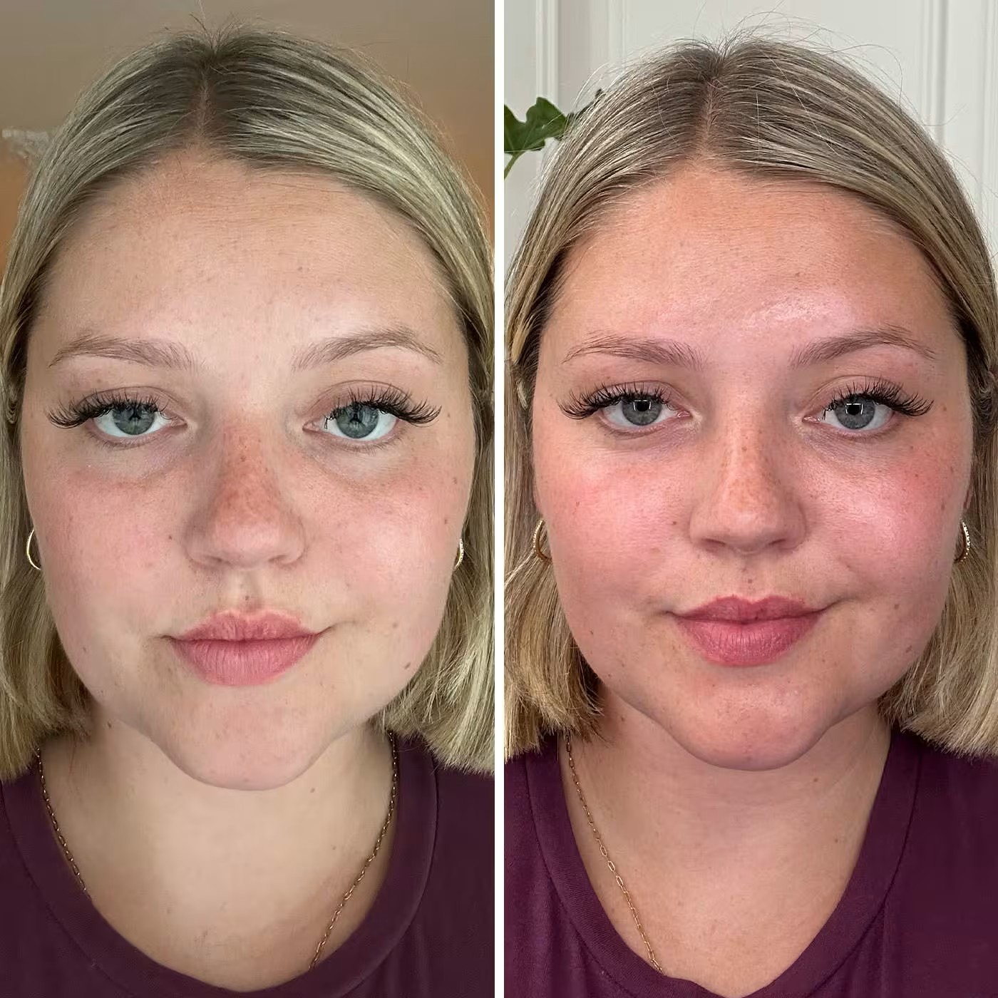Before and after first use